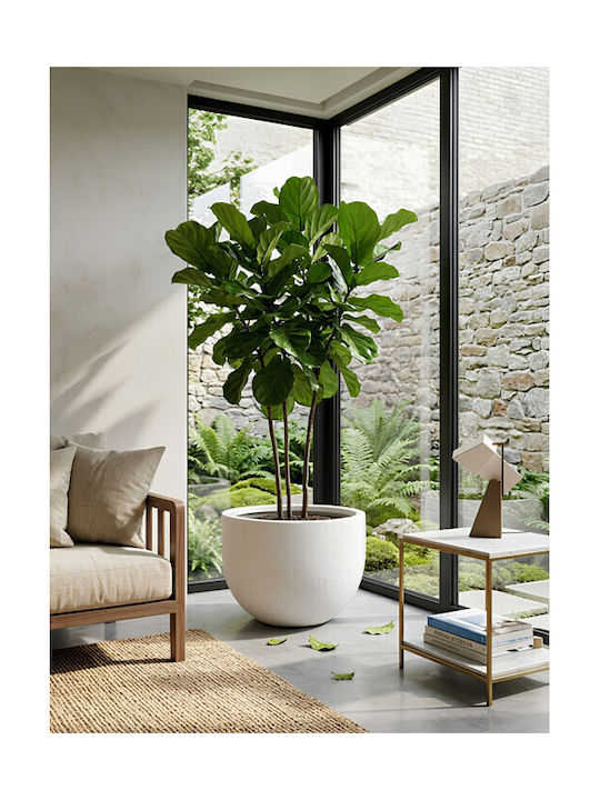 Harmony Mylos White Flower Pot 55x55x36.5cm