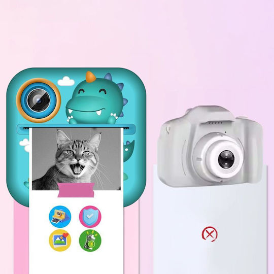 Wozinsky WDT-04 Kids Compact Camera with Thermal Printing Green