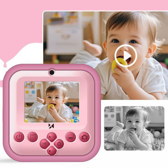 Wozinsky WDT-03 Kinder Kompaktkamera mit Thermodruck Rosa