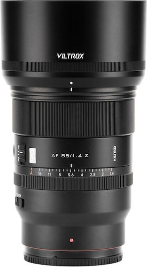 Viltrox Пълен кадър Фотообектив AF 85mm f/1.4 Pro Фиксиран за Никон З Монтаж Черен
