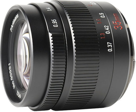 7artisans Crop Camera Lens 35mm f/0.95 Photoelectric Steady for Canon EF-M Mount Black
