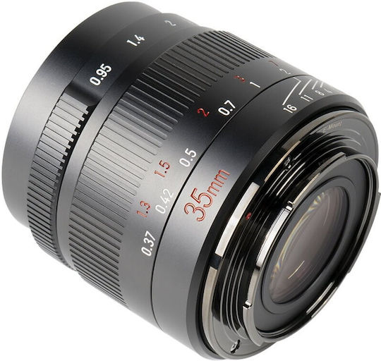 7artisans Crop Camera Lens 35mm f/0.95 Photoelectric Steady for Canon EF-M Mount Black