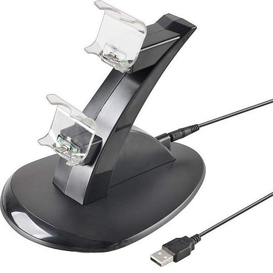 Dobe Stand Βάση για 2 χειριστήρια PS4 Μαύρη