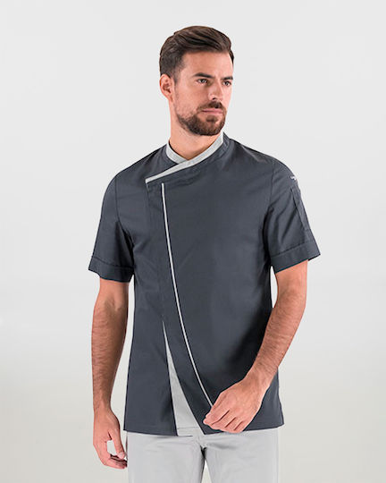 Lafont Coat Chef Gray with Short Sleeve Parsley