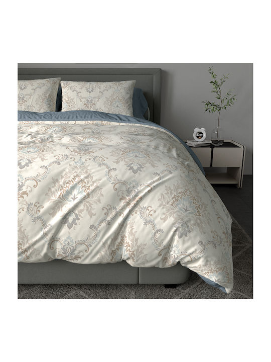 Charalambidis Textiles Villa Bed Sheet Set for Single Bed 160x260cm Gray 3 Pieces