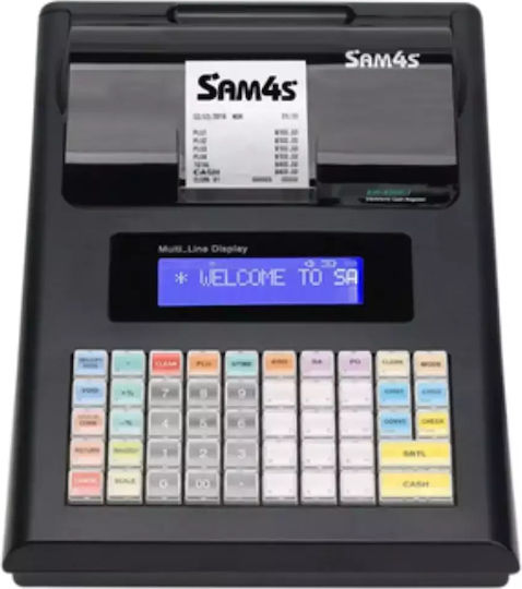 SAM4S ER-230 EJ Net Ταμειακή Μηχανή χωρίς Μπαταρία σε Μαύρο Χρώμα