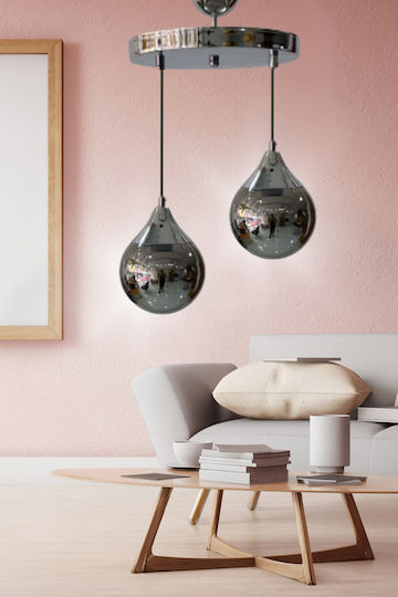 Stewehome Πολυέλαιος Globe Πεύκο-κίτρινο 25x70 Cm