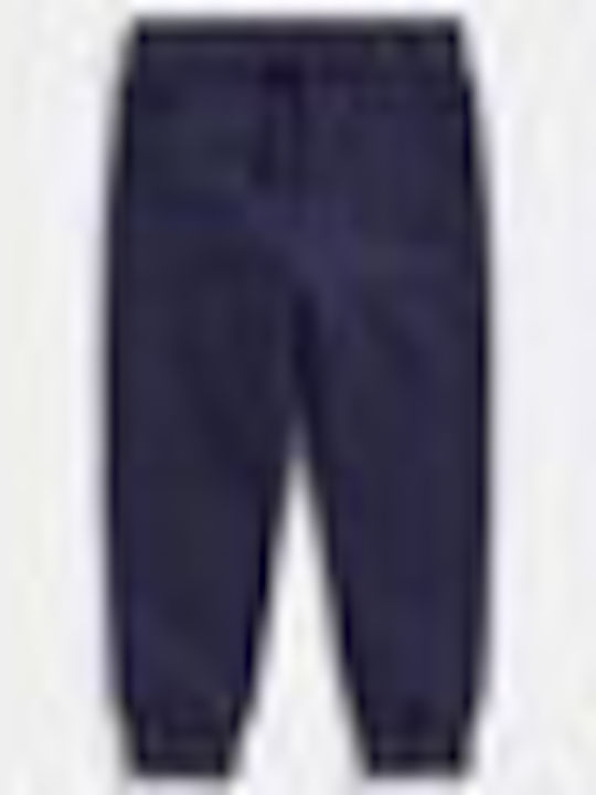 Kids Sweatpants Set Grey And Dark Blue 2 Pieces