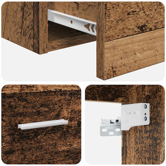 vidaXL Dulap De Baie 62,5x44,5x50cm Maro