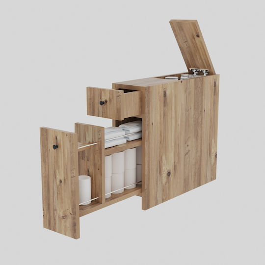 Fratelli Home Celana Ντουλάπι Μπάνιου 60x20x55cm Δρυς