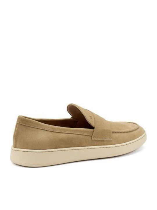 Suede Ανδρικά Loafers σε Καφέ Χρώμα