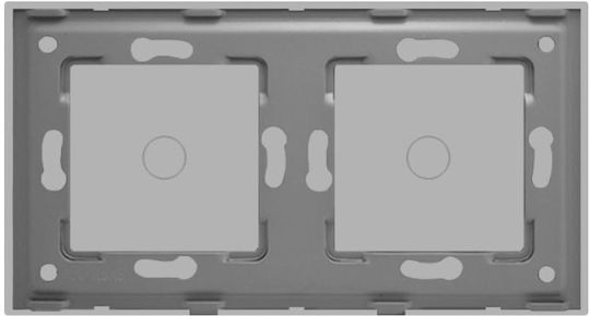 Luxion Touch Wall Switch with Frame Gray