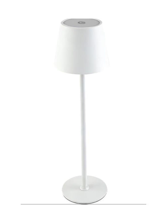 Eurolamp Πορτατίφ LED με Λευκό Καπέλο και Βάση