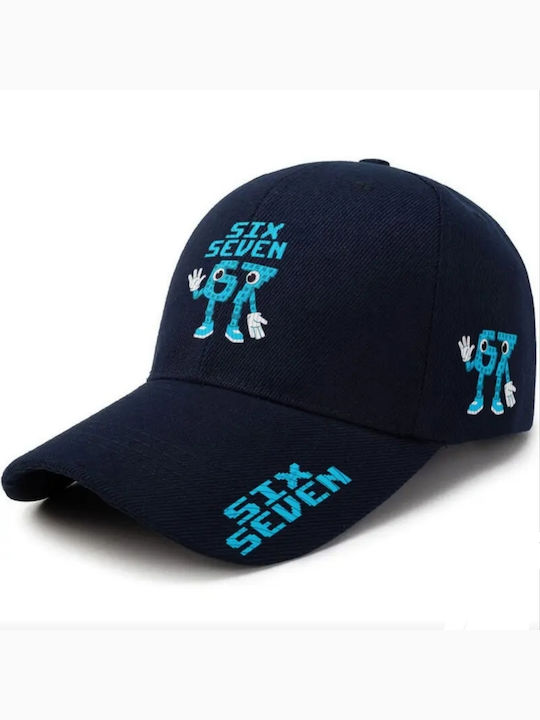 ShuShu Kids' Fabric Hat Six Seven Navy Blue