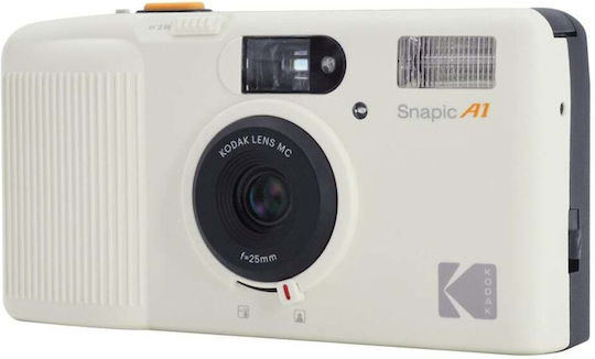 Kodak Snapic A1 Film Camera White Motorized