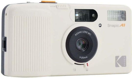 Kodak Snapic A1 Film Camera White Motorized