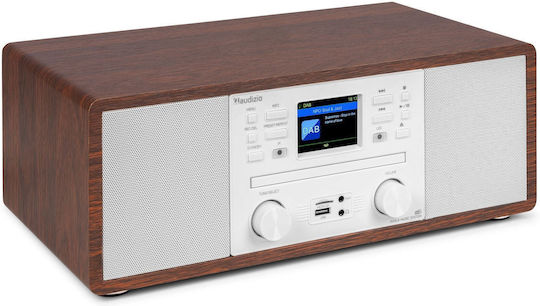 Audizio Ηχοσύστημα 2.0 Avola 60W με CD Player, WiFi και Bluetooth Ασημί