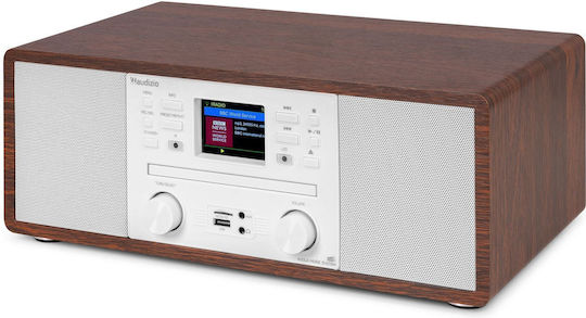 Audizio Ηχοσύστημα 2.0 Avola 60W με CD Player, WiFi και Bluetooth Ασημί