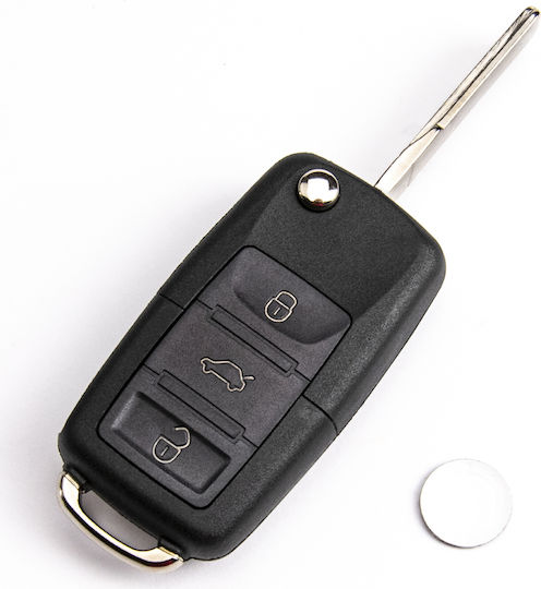 Дистанционно Ключ За Кола Електронно Vw Beetle Golf Jetta Passat Hu66
