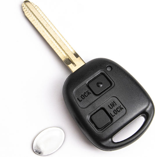 Дистанционно Ключ За Кола Toyota Avensis Camry Yaris Corolla 2 Бутона