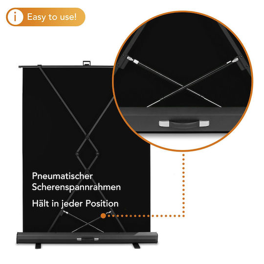 Walimex Roll Up Photography Backdrop 155x200cm Black