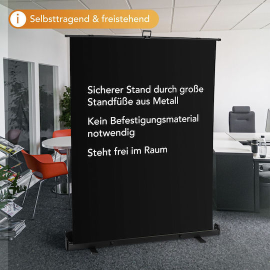 Walimex Roll Up Photography Backdrop 155x200cm Black