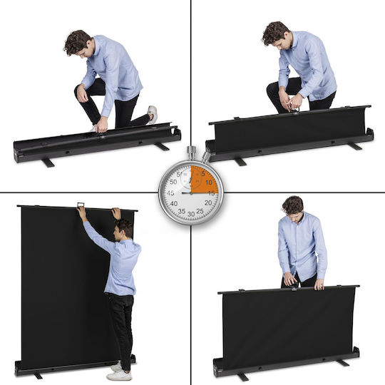 Walimex Roll Up Photography Backdrop 155x200cm Black