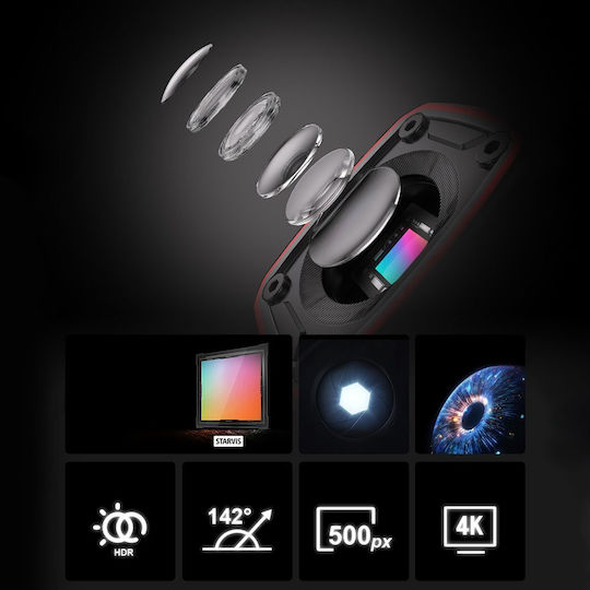 Akeeyo 512GB Action Camera 2K Underwater and Wi-Fi Black