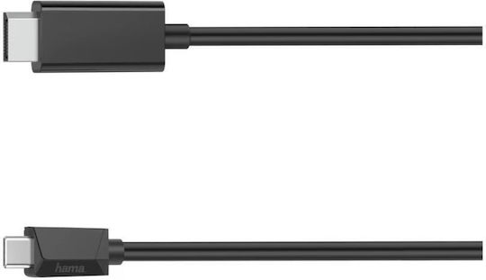 HAMA Cablu Video USB-C Masculin - DisplayPort Negru 1.5m 00200717