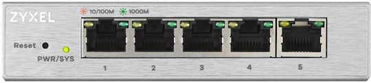 Zyxel GS1200-5V3-EU0101F v3 Managed L2 PoE+ Switch with 5 Gigabit (1Gbps) Ethernet Ports