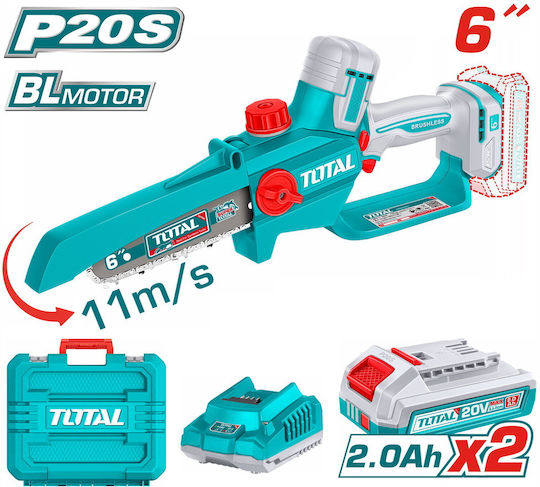 Total Pruning Chainsaw Battery Solo Brushless 20V 1.9kg with 15.24cm Blade