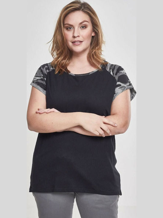 Γυναικείο T-shirt Black/Dark Camo