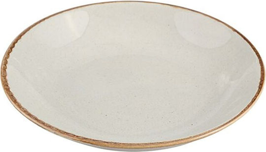 Porland Deep Serving Plate Made of Gray Porcelain 21cm