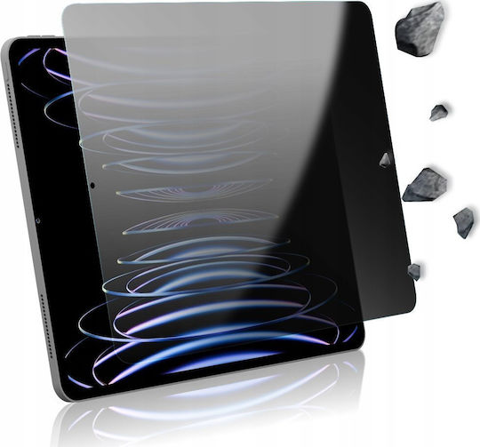 GrizzGlass Керамично Privacy Закалено Стъкло Lenovo Tab P12 Черно