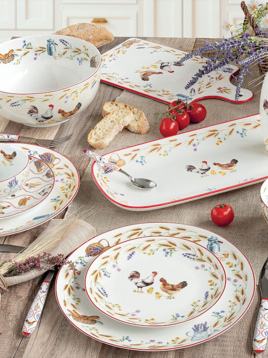 Easy-Life Porcelain Beige Serving Platter 34.5x18cm Easy-Life Porcelain Beige Serving Platter 34.5x18cm