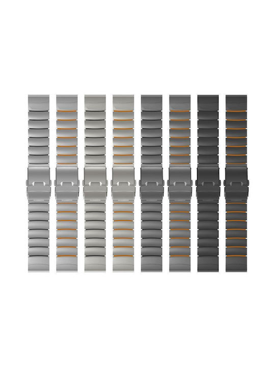 Curea Silicon Neagră (Garmin Instinct E (45mm) Coros Vertix 2)