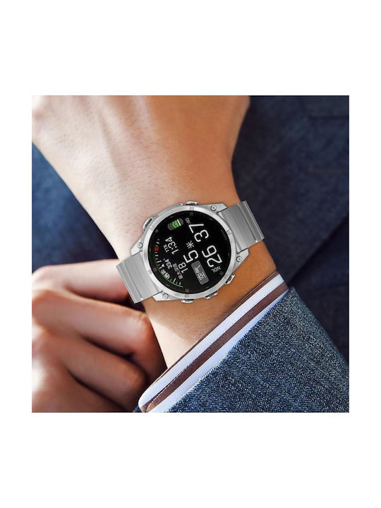 Curea Silicon Neagră (Garmin Instinct E (45mm) Coros Vertix 2)
