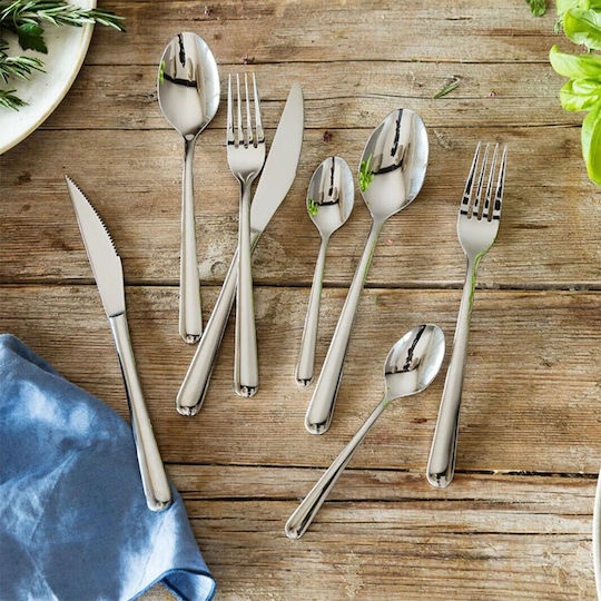 Monix Cutlery Set Stainless Steel Silver 24 Pieces