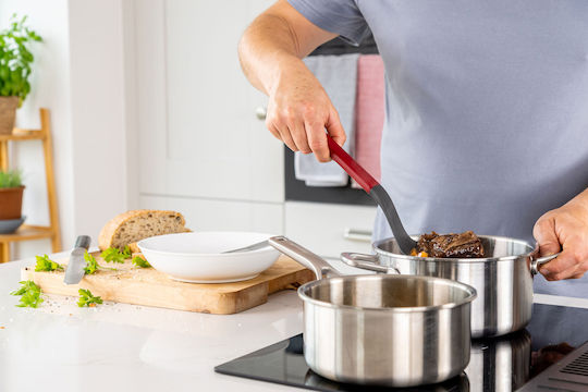 Kitchenaid Βαθιά Κουτάλα Κουζίνας Πλαστική Κόκκινη 34cm
