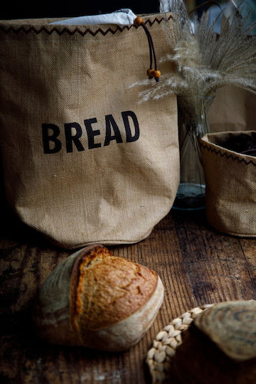 Natural Elements Stoff-Brotkasten Beiges 34x17x42cm