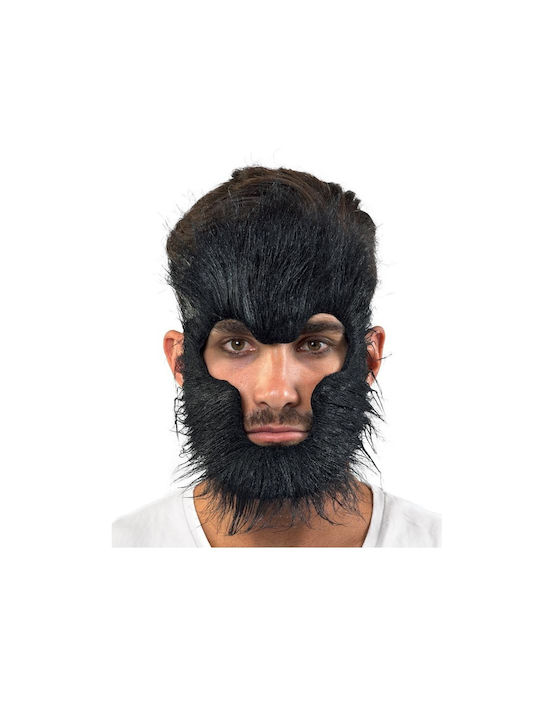 Carnival Hairy Mask Werewolf Grey
