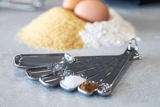 Kitchen Craft Stainless Steel Kitchen Measuring Tool 15ml 6 Pieces