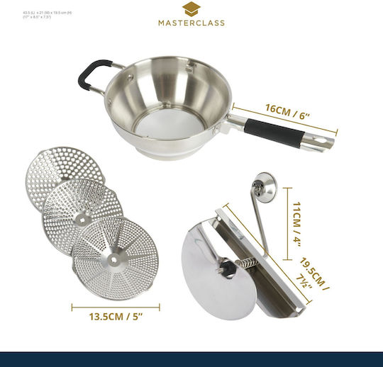 Kitchen Craft Potato Press Stainless Steel 42.5x21x10cm