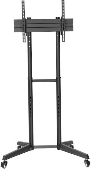 Mobile Tv Stand On Wheels Adjustable 37"-70"