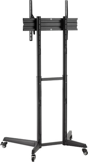 Mobile Tv Stand On Wheels Adjustable 37"-70"