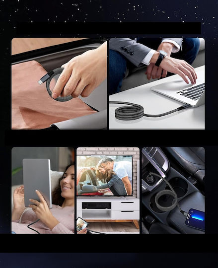 Cablu Magnetic Macbook Pro 15 Inci Usb4 100w 2 Metri Usb-C la Usb-C 8k 60hz