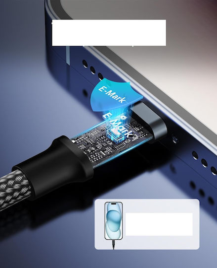 Cablu Magnetic Macbook Pro 15 Inci Usb4 100w 2 Metri Usb-C la Usb-C 8k 60hz