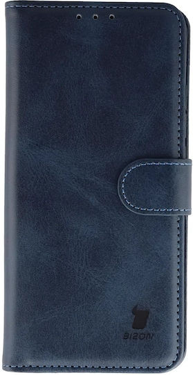 Bizon Book Din Piele Artificială / Silicon Albastru Marin Poco X8 Pro