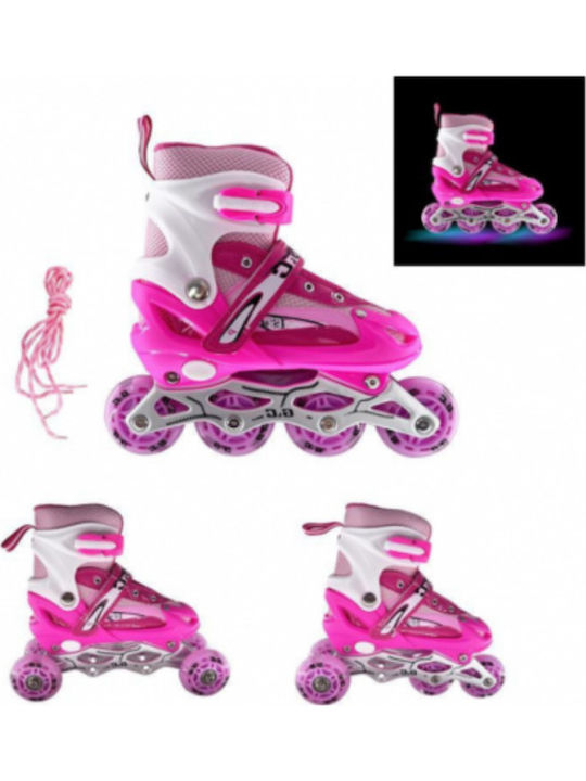GC Inline Αυξομειούμενα Rollers Ροζ 3 σε 1 Παιδικά