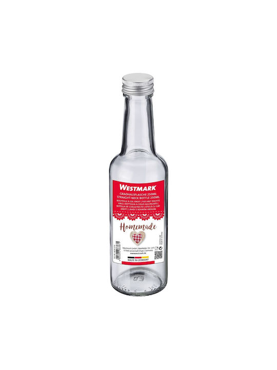 Westmark Westmark Glas Wasserflasche Mit Schraubdeckel Transparent 250ml